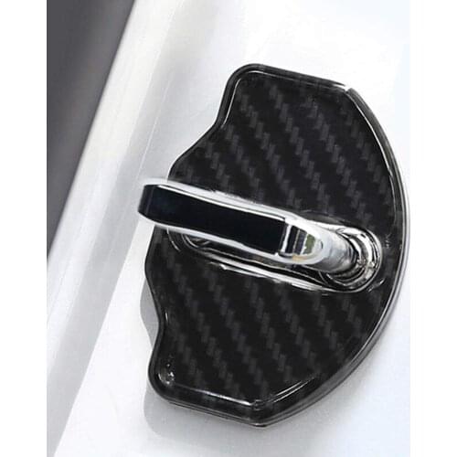 4pcs Door Latch Covers forTesla Model 3 Y 2017-2021 Car Accessories Door Lock Protection Buckle Dustproof Cap