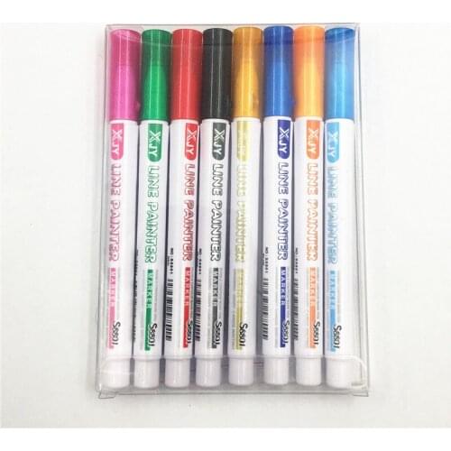 8/12 colors Double Lines Contour Art Pens Markers Pen Out Line Pen Highlighter Scrapbooking Bullet diary Graffiti Poster card