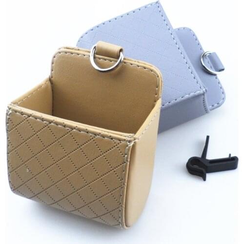 Car Air Vent Dashboard Tidy Hanging Leather Organizer Box for Mercedes-Benz Series-A B C E S G M ML GLK CL CLK CLS GL GLK R SL S