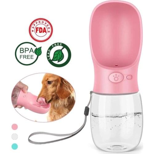 350/550ML Portable Pet Dog Water Bottle For Small Large Dogs Travel Puppy Cat Drinking Bowl Bulldog Water Dispenser Feeder