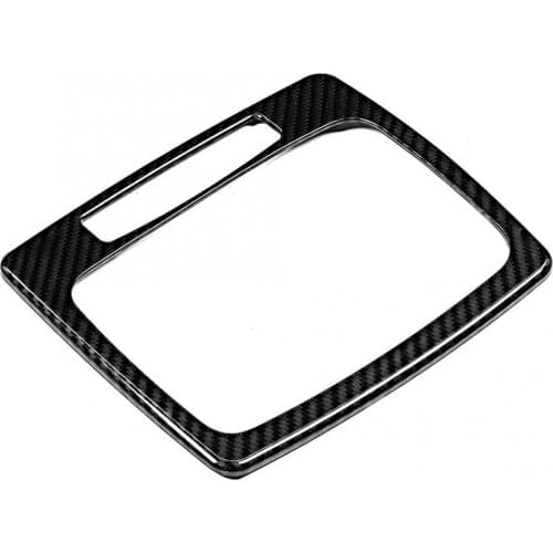 Left-Hand Drive Carbon Fiber Center Control Shift Panel Cover Trim Fit for C-Class W204 2008-2014 Protection