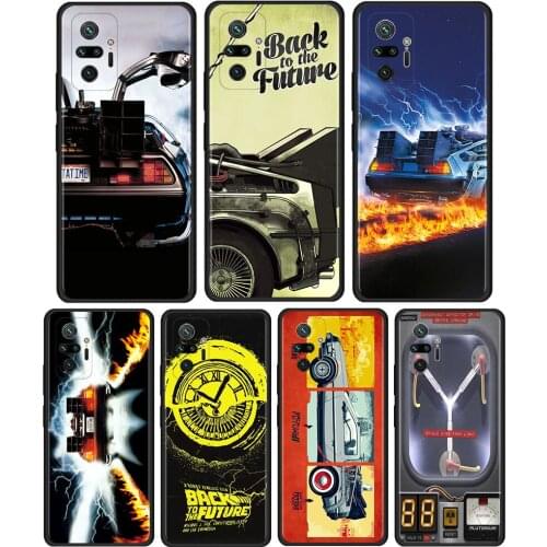 Back To The Future Cover For Xiaomi Redmi Note 9S 9 8 9T 7 8T 10 Pro Max 5G TPU Cell Phone Case Black Soft Shell Coque Capa