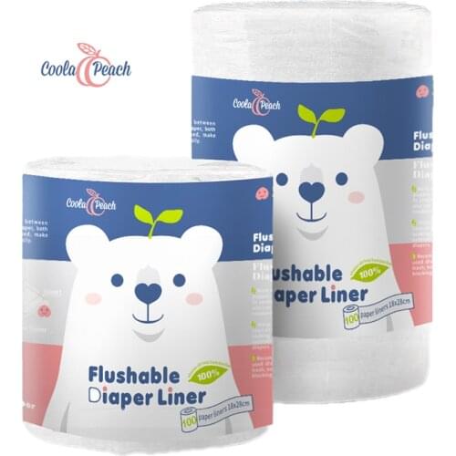Coola Peach Diaper Liners