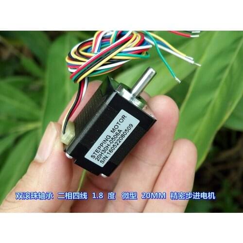 Double ball bearing Two-phase six-wire 1.8 degree Miniature 20MM Precision stepper motor Body 30MM high