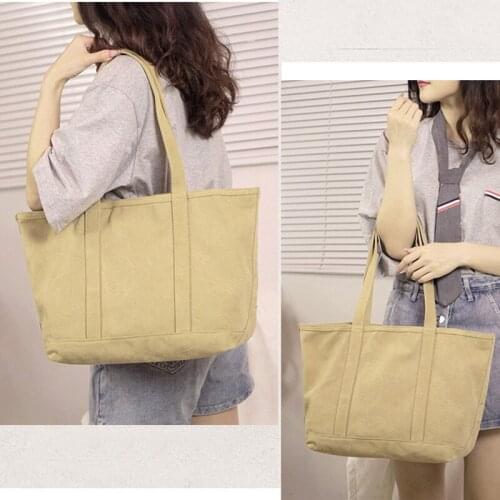 New Fashion Canvas Shoulder Bag Women Vintage Luxury Designer Handbag Female Large Tote Bags Ladies Dropshipping Beach Bags