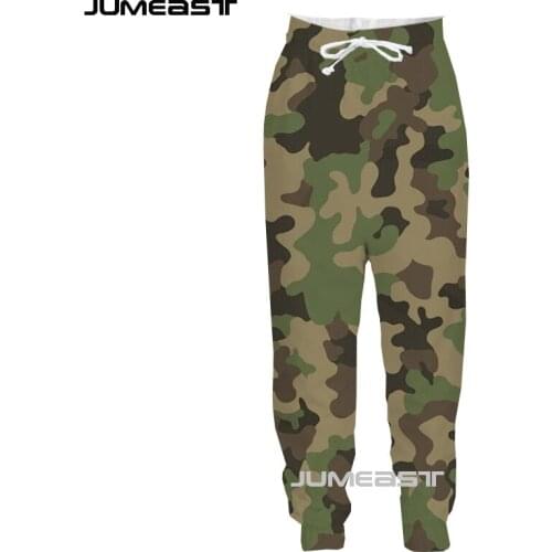 Jumeast Brand Men/Women 3D Printed Camouflage Casual Long Pants Sport Pullover Length Sweatpants Fashion Trousers