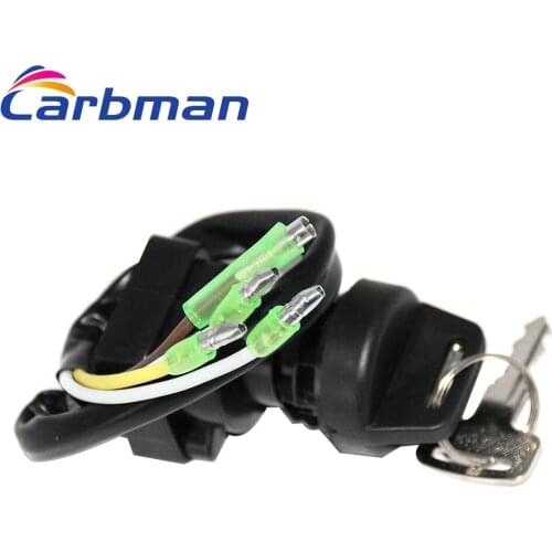 Carbman IGNITION KEY SWITCH For KAWASAKI BAYOU 220 KLF220 1988-1995 27005-1131 KL013 ATV PARTS