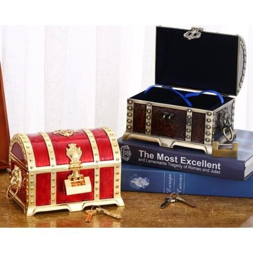 Pirate Money Box Piggy Bank Multi-layer Lock Safe Treasure Box High-end Luxury Gift Cash Coin Jewelry Storage Box