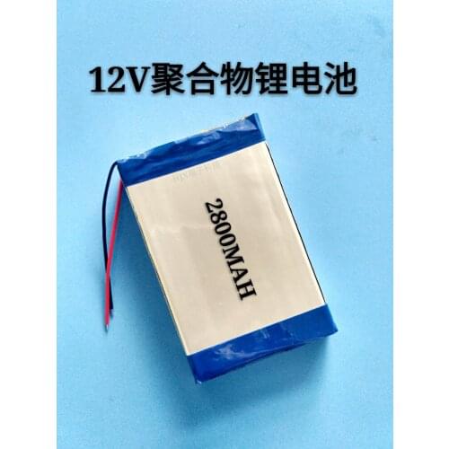 12V polymer lithium battery LED lamp high capacity DIY general rechargeable battery 2800 Ma