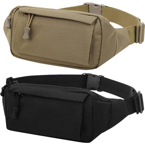 ASDS-Fashion Mens Vintage Fanny Pack Chest Shoulder Bag With 3 Pockets Nylon Minitary Multifunction Waist Belt Bum Bag School