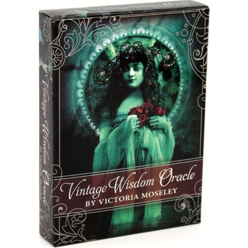 2021 Top Vintage Wisdom Oracle 52 Cards Tarots Deck Full English Family Party Board Game