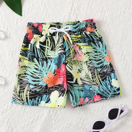 New Summer Toddler Boys Beach Swimwear Shorts Baby Kids Children Bathing Trunks Swimsuit Summer Hawaii Printed Boys Trunks