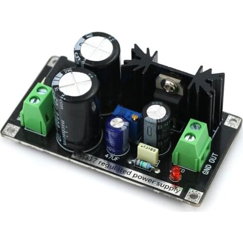 1PC LM317 Adjustable Regulated Rectifier Filter Power Supply Board Module