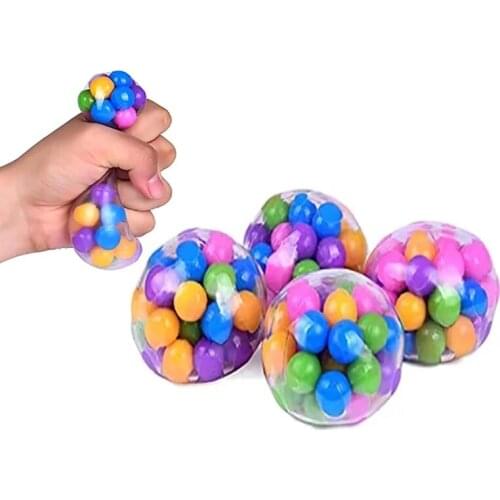 Children Adults Fun Squishy Pressure DNA Stress Ball Squeeze Color Sensory Fidget Toys to Relieve Tension Pressure