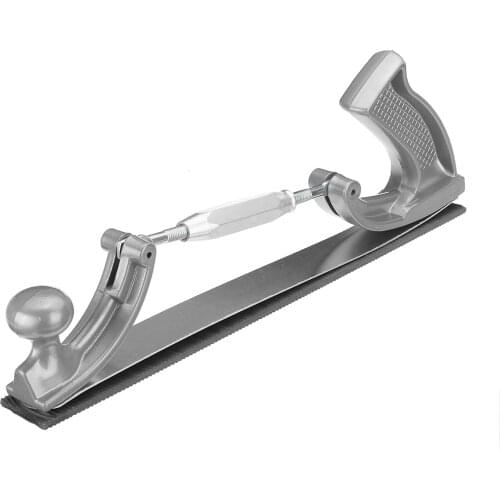 14" S/M Size Adjustable Frame Milled Tooth Car Body Polisher Files Metal Panel Polishing Curved Tooth Steel File Holder