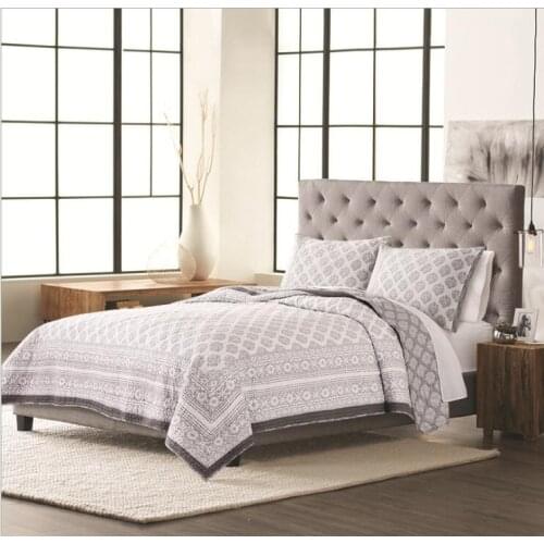 100% cotton Quilted fashion Bedspread Bed Cover Bed Sheet size 234x269cm blanket Pillowcases 3pcs