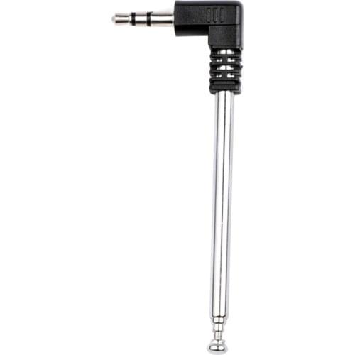 Taidacent 3.5MM Connector TV Audio/Digital UHF VHF Telescopic Radio Antenna Extendable Antenna DIY High Gain FM Radio Antenna