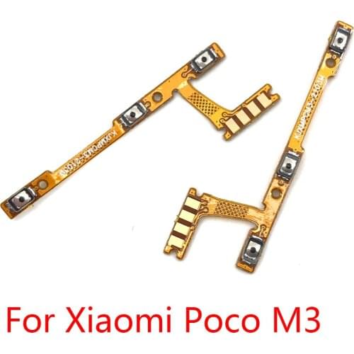 Power On Off Volume Side Button Key Flex Cable Replacement Parts For Xiaomi Poco M3