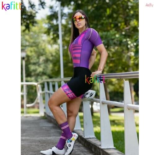 Monkey Kafitt Jumpsuits Women Cycling Clothing 2021 Pink Trisuit Triathlon Equipment Outfit Cycling Female Short Sleeve Skinsuit