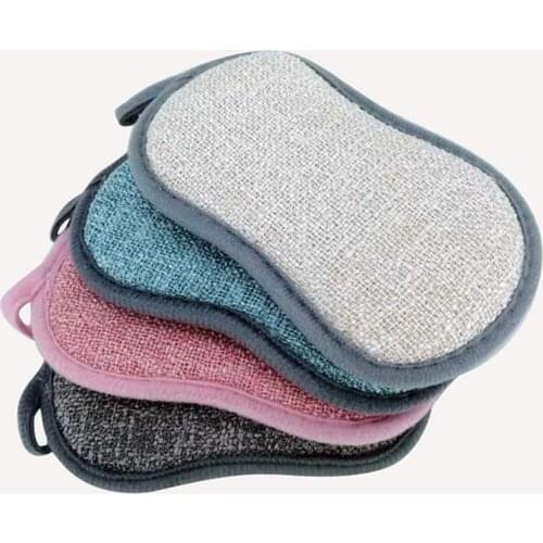 1PC Kitchen Scrub Sponges, Double-Sided Dishwashing Cloth, Scouring Pad, Multi-Purpose Household Washing Tool Cleaning Dishcloth