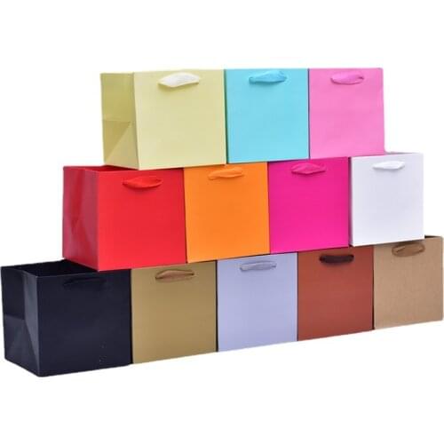 1pc Square Black White Paper Gift Bags Wedding Favor Gift Display Bags Party Candy Bags Chocolate Jewelry/Candy/Packaging Bags