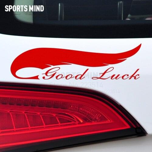 10 Pieces SPORTS MIND Good Luck Automobiles Waterproof Car-Styling Reflective vinyl Car Creative Sticker Decal For All Car