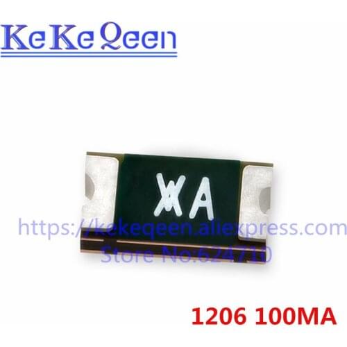 100PCS/LOT 1206 0.1A NANOSMDC010F-2 PTC RESET FUSE 60V 100MA 1206 SMD Resettable Fuse PPTC Self-Recovery Fuse