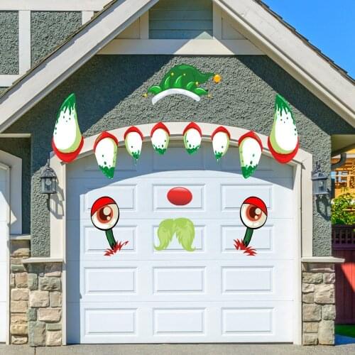 2021 Creative Funny Christmas Day Wall Stickers Fridge Stickers Snowman Wallpaper Nightmare Before Christmas Party Decoration