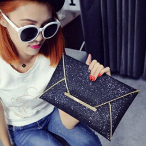 2021 Women Glitter Sequins luxury handbags women bags designer Messenger Bag Female Evening Party Envelope Handbag Wallet Purse
