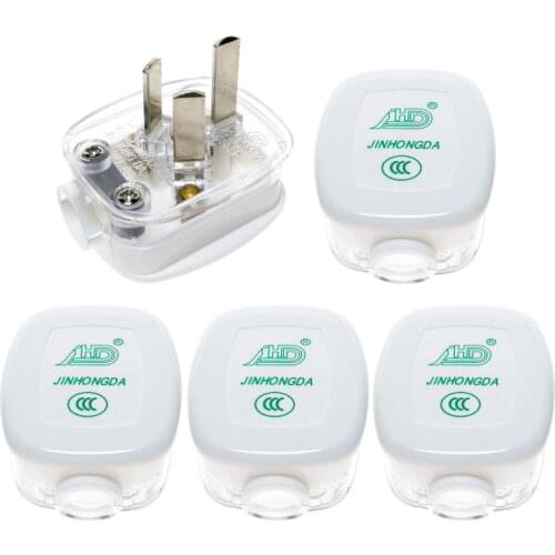 5 X CHINA, Australian, New Zealand 3-Pin DIY Rewireable Power Plug AC100~250V