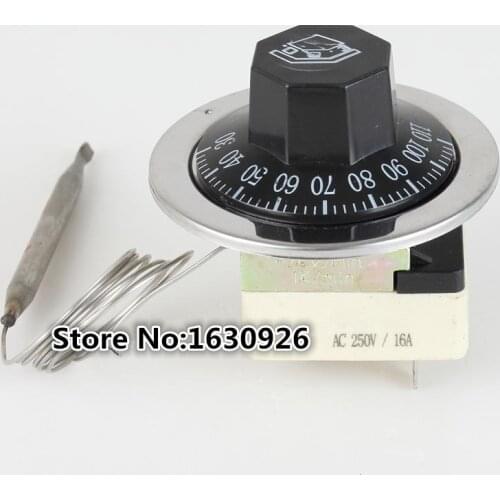 FREE SHIPPING 250VAC 16A 50-300C Temperature Control Capillary Thermostat SWITCH
