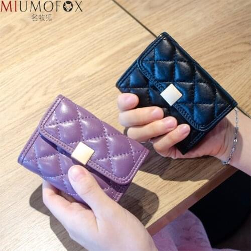 Brand Design Women Card Bag Genuine Leather Credit Card Money Clip Mini Female Wallet Money Pocket Bag Cash Holder RIFD Blocking