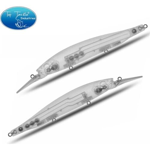 Cf Lure-ABS transparent unpainted bait blank 155mm 20.5g Minnow lure Now -05# Steel Ball Gravity Transfer Bass Bait