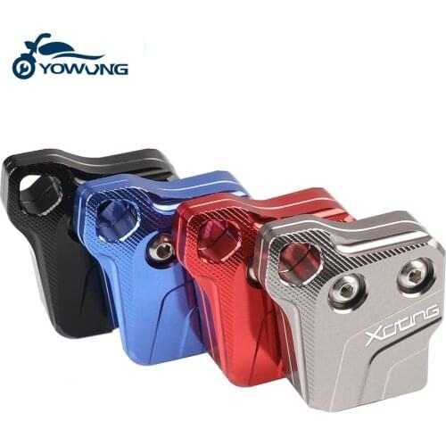 Logo whit "XCITING" For KYMCO XCITING 250 300 NIKITA LIKE CT downtown motorcycle Aluminum Remote control key cover shell