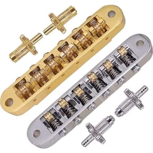 Silver Tune-O-Matic Electric Roller Saddle Bridge Lp Electric Guitar Bridge Made in Korea