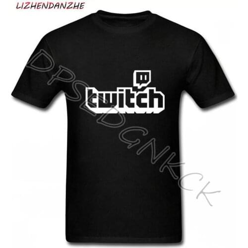 Twitch Mens t-shirt Channel Back Personalized Tee Shirt causal mens t shirt new cotton brand top tees Game tshirt 0114