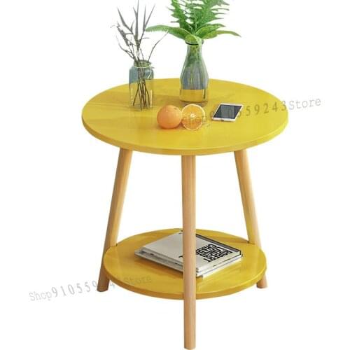 Coffee Table Simple Modern Nordic Mini Coffee Table Living Room Sofa Side Table Bedside Table Corner Table Small Round Table