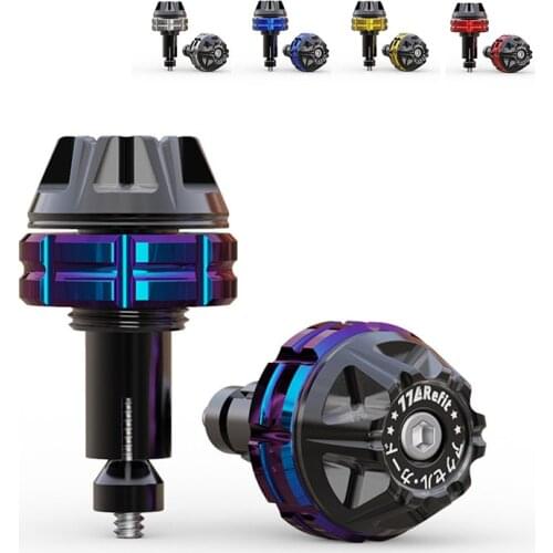 CNC Metal Motorcycle Handlebar End Plug Universal for Honda Suzuki Yamaha Moto Grip Cap Grips Bar Ends Modified Accessories