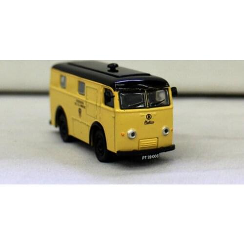 1:87 HO Scale Scene Decoration Post Bus Model for Sand Table