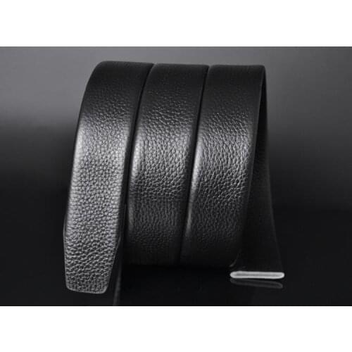 Mens luxury brand designer Plus big Size belts for men high quality genuine leather long hip belt strap without buckle 140CM