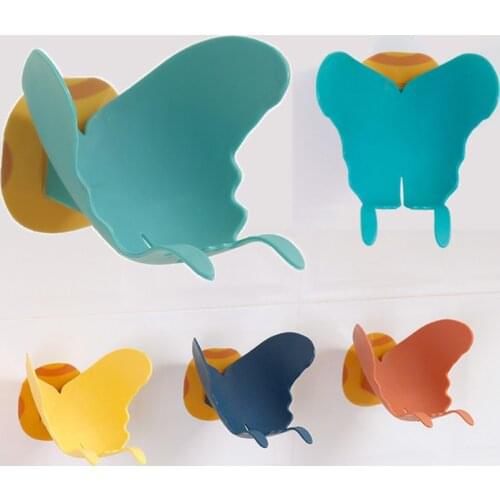 Butterfly Shape Soap Box Drain Soap Holder Toilet Laundry Soap Dish Bathroom Supplies Gadgets Kitchen Tools Bathroom Accessories