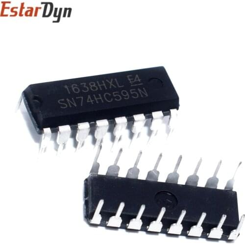 10PCS SN74HC595N 74HC595N 74HC595 DIP-16
