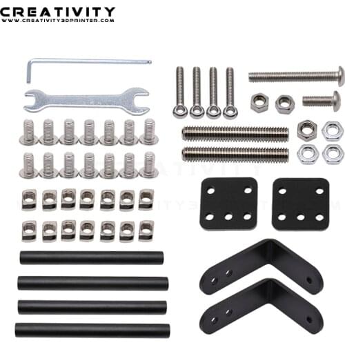 Upgrade 3D Printer Parts Supporting Pull Rod Kit Aluminum Alloy Tie Rod Set for Creality 3D Ender-3/Ender-3S/Ender-3 Pro