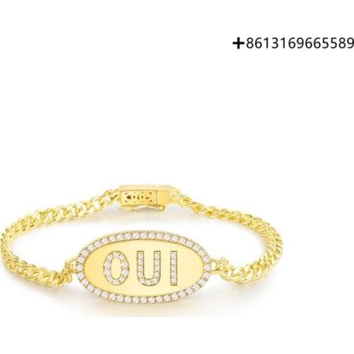 Original 1:1 French Light Luxury Bracelet Retro Chain Chain