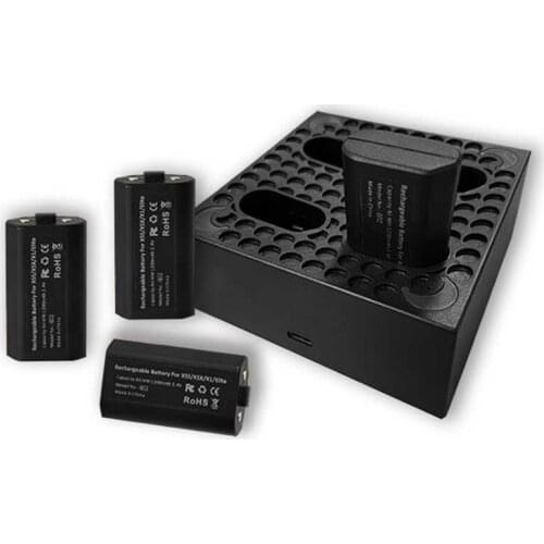 Rechargeable Battery Charger for Series X / One / One X / Series S / Elite with 4 Batteries