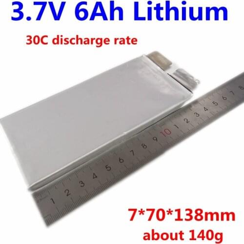 30C discharge rate! GTK 3.7V 6Ah Lithium lipo battery 3.7V 6000mAh cells for RC model airplane boat power toys