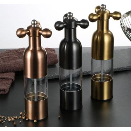 Steel Grinder Manual Salt And Pepper Mill Ceramic Core Sesame Spice Grinder Gadgets Home Kitchen Tools