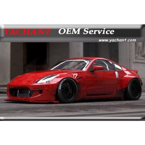 Car-Styling FRP Fiber Glass Fender Flare Kit 2Pcs Fit For 2002-2008 350Z Z33 RB Style Front Fender Flare