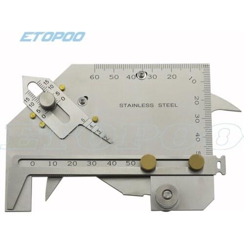 Welding Angle Gauge WGU-8M Welding Seam Gauge Vernier Caliper Weld Gauge Weld Inspection Tool MG-8 Welding Angle Ruler
