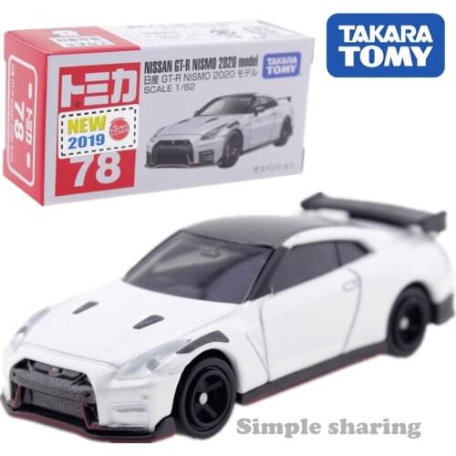 Takara Tomy Tomica No.78 Nissan GT-R Nismo 2020 Scale 1/62 Car Hot Pop Kids Toys Motor Vehicle Diecast Metal Model Collectibles
